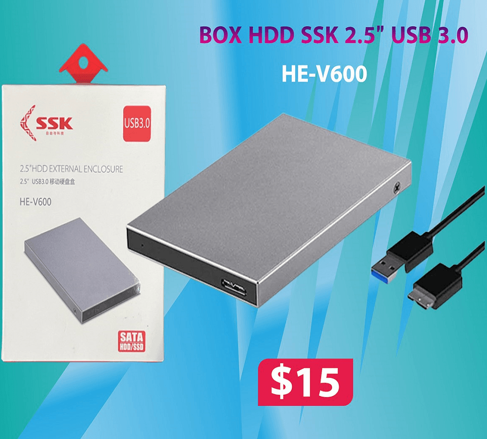 Box HDD SSK 2.5" USB 3.0 HE-V600
