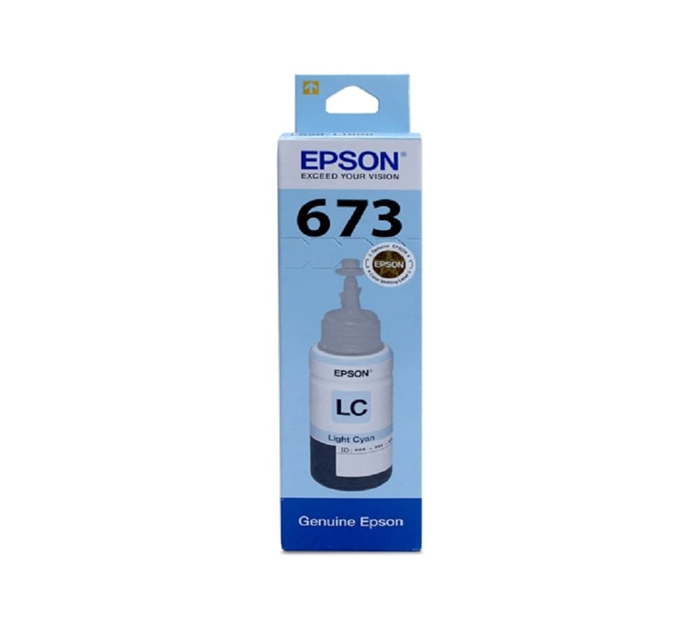 Light Cyan Ink 70mi- 673: Epson L800/ L805/ L810/ L850/ L1800